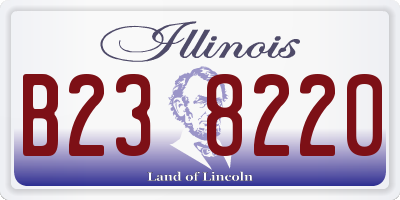 IL license plate B238220