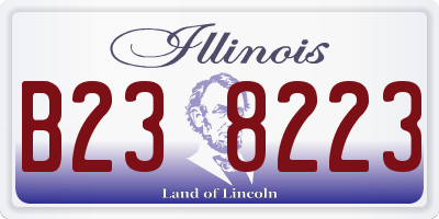 IL license plate B238223