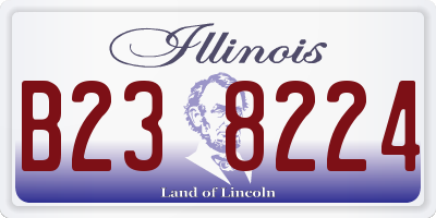 IL license plate B238224