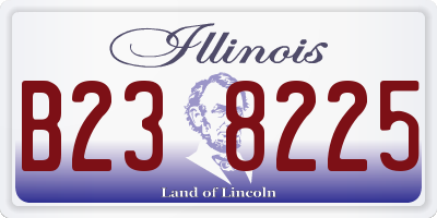 IL license plate B238225