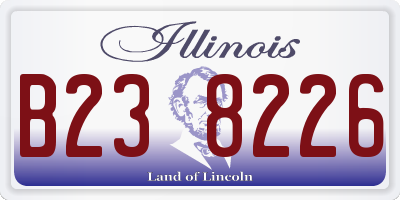 IL license plate B238226