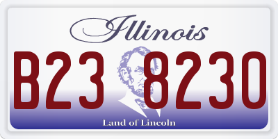 IL license plate B238230