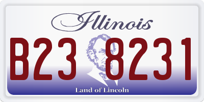 IL license plate B238231