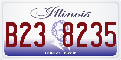 IL license plate B238235