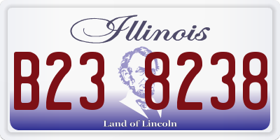IL license plate B238238