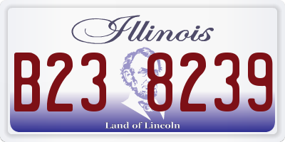 IL license plate B238239