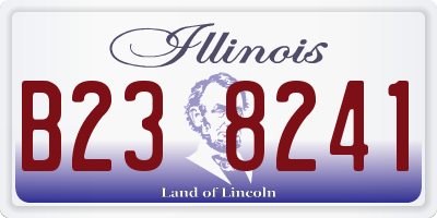 IL license plate B238241
