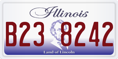 IL license plate B238242