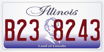IL license plate B238243