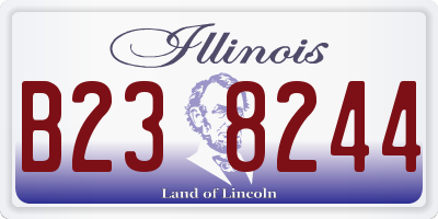 IL license plate B238244