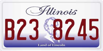 IL license plate B238245