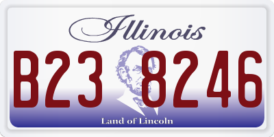 IL license plate B238246
