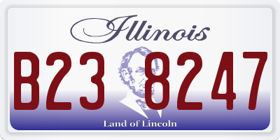 IL license plate B238247