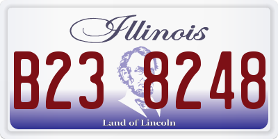 IL license plate B238248