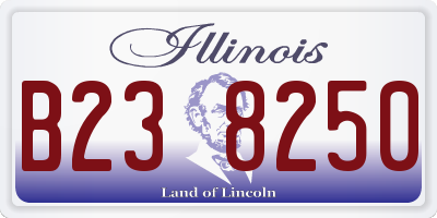 IL license plate B238250