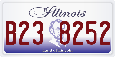 IL license plate B238252