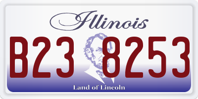 IL license plate B238253