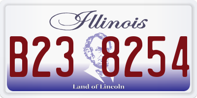 IL license plate B238254
