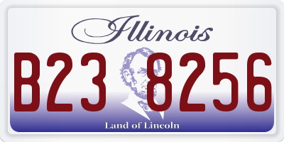 IL license plate B238256