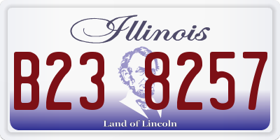 IL license plate B238257
