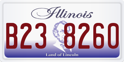 IL license plate B238260