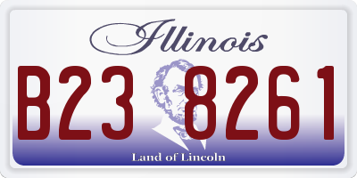 IL license plate B238261
