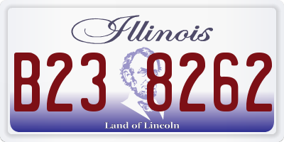 IL license plate B238262