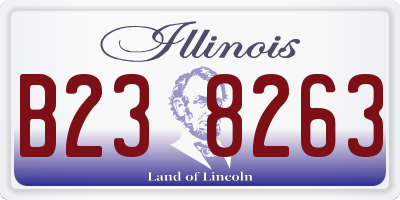 IL license plate B238263