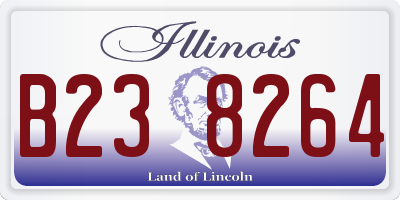 IL license plate B238264