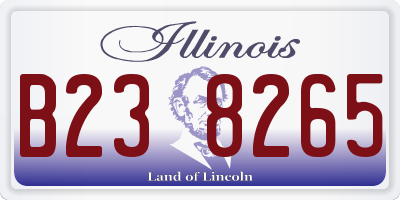 IL license plate B238265