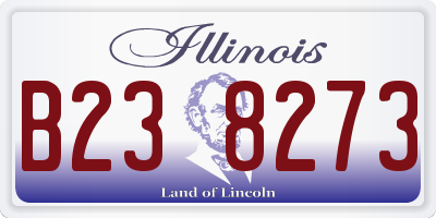IL license plate B238273