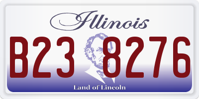 IL license plate B238276
