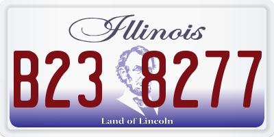 IL license plate B238277