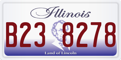 IL license plate B238278