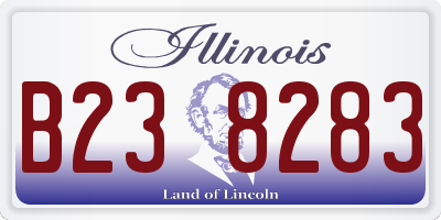 IL license plate B238283