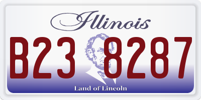 IL license plate B238287