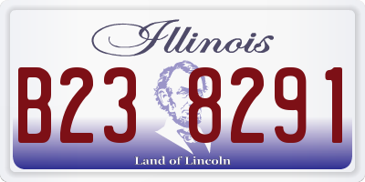 IL license plate B238291