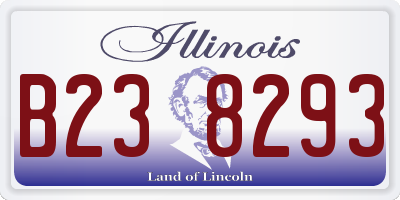 IL license plate B238293
