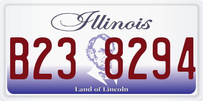 IL license plate B238294