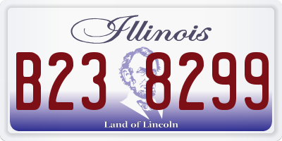 IL license plate B238299
