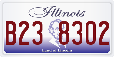 IL license plate B238302
