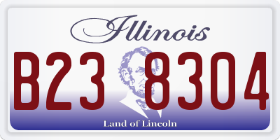 IL license plate B238304