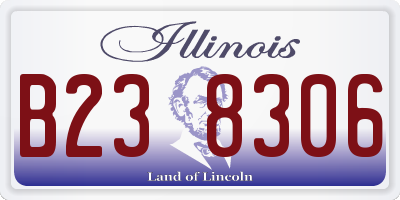 IL license plate B238306