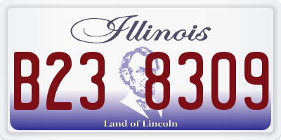 IL license plate B238309