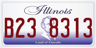 IL license plate B238313
