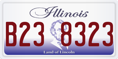 IL license plate B238323