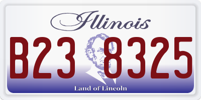 IL license plate B238325