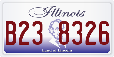 IL license plate B238326