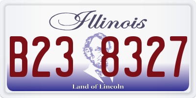IL license plate B238327