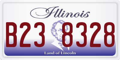 IL license plate B238328
